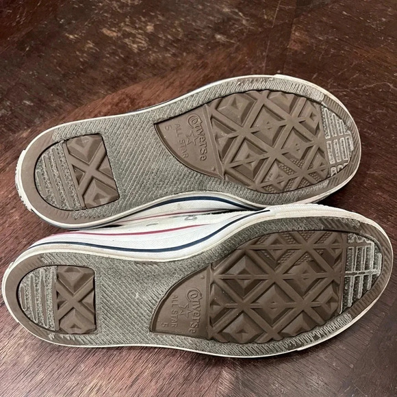 Pre-owned Women's Converse All Star Platform Low Top White Sz 7 Play Leisure - Picture 3 of 5